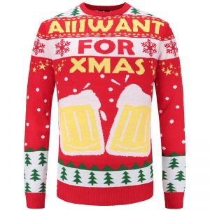 Alles, was ich mir zu Weihnachten wünsche, ist Bier - Weihnachtspullover