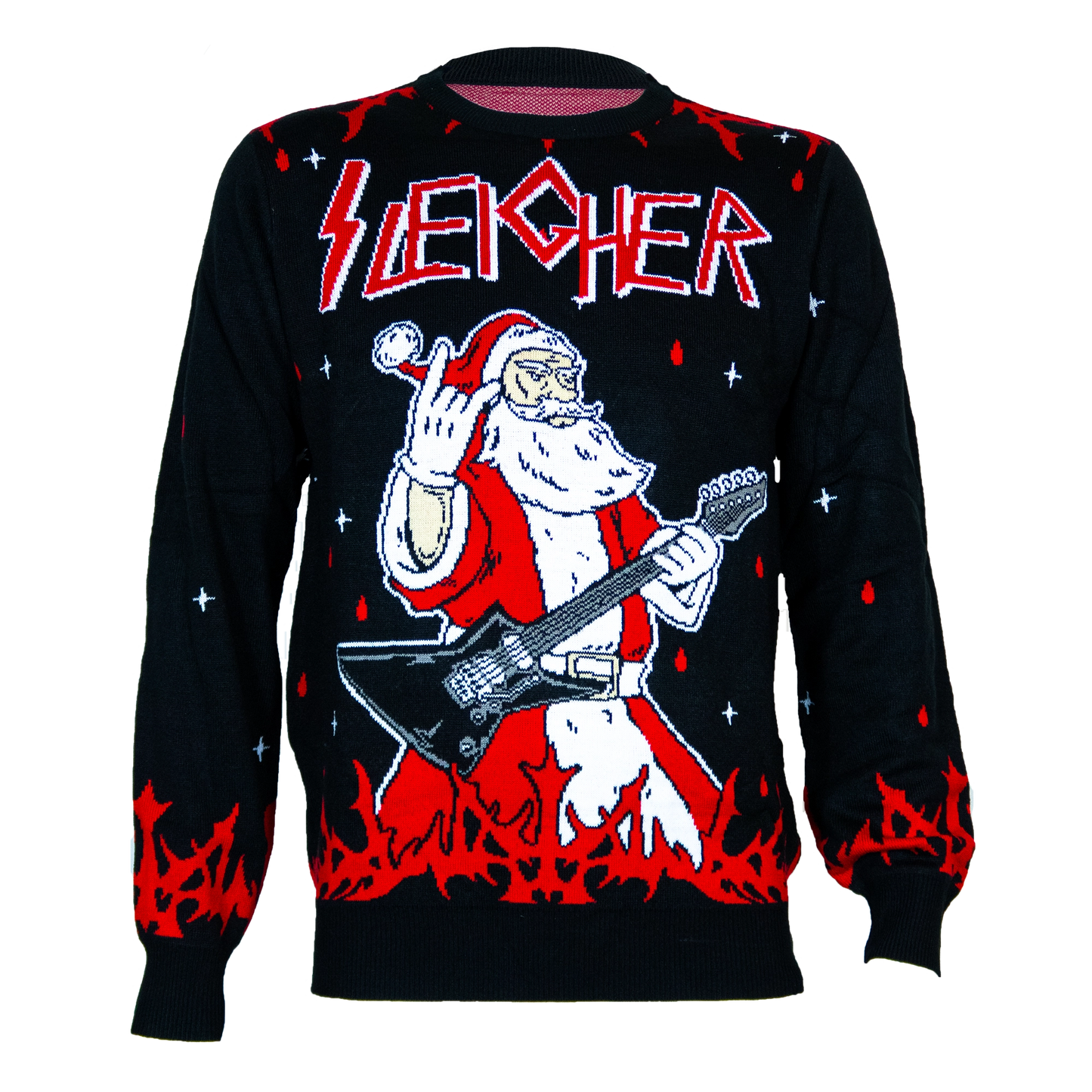 Sleigher Christmas Sweater for Metal Lovers